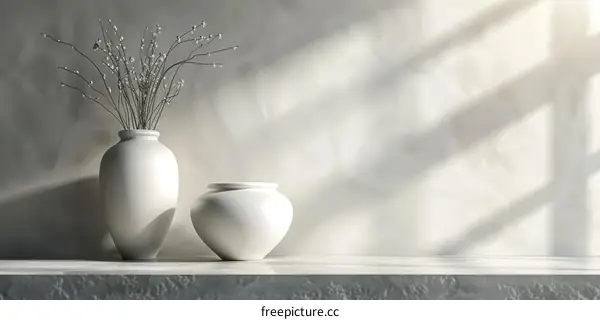 Elegant Vase Still Life in Soft Light