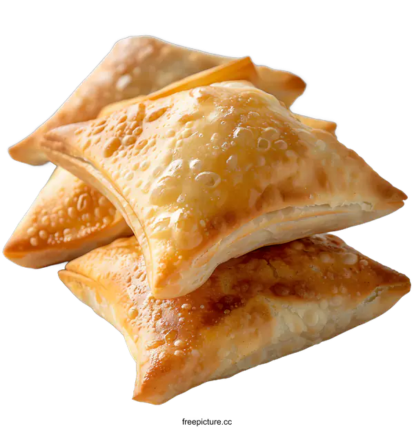 [Transparent Background PNG]Crispy Fried Pastries on White Background