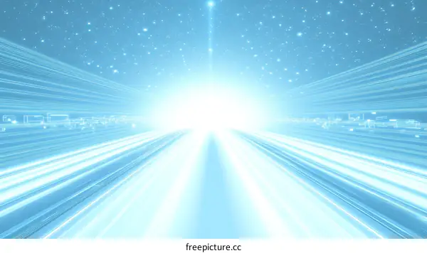 Abstract Light Blue Futuristic Pathway