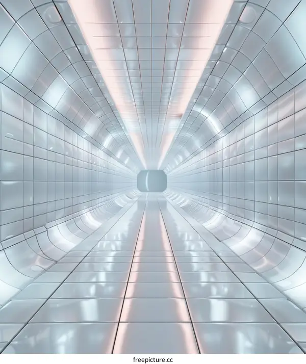 Futuristic Sci-Fi Interior Corridor Tunnel