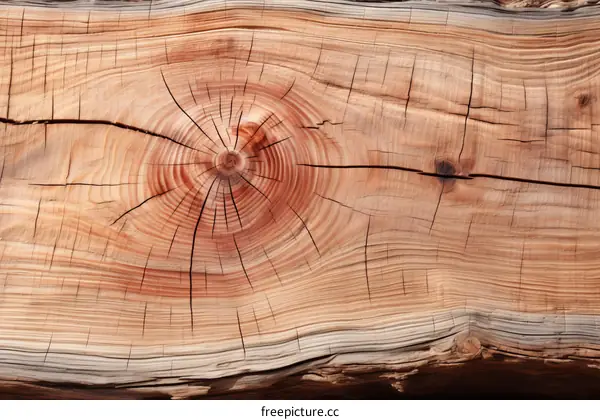 A Wooden Texture with a Knot