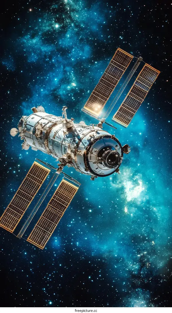 International Space Station in the Vast Cosmos