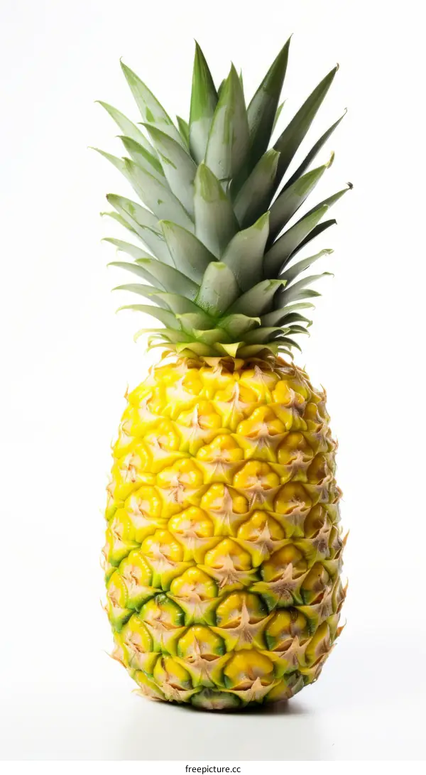 Close-up of a mouthwatering pineapple