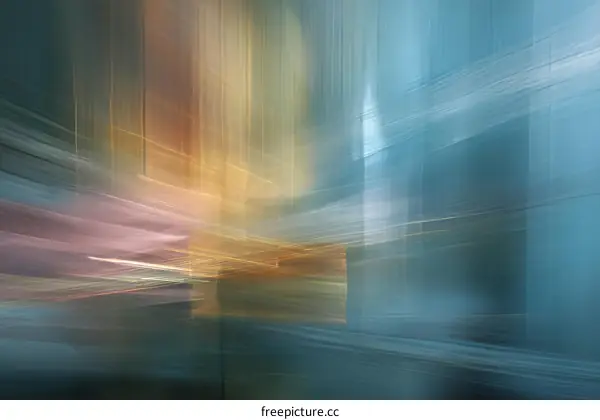 Abstract Movement of Colors and Lines