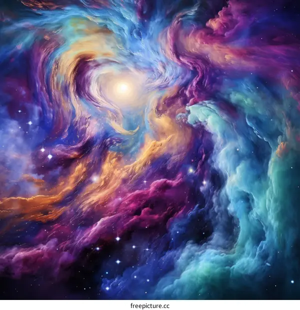 Colorful Space Nebula