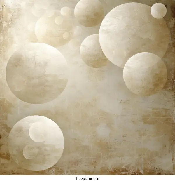Grunge background with faded circle elements
