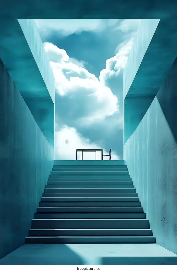 Stairway to Heaven Abstract Architectural Illustration