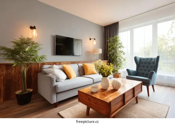 Modern Cozy Living Room Interior Design