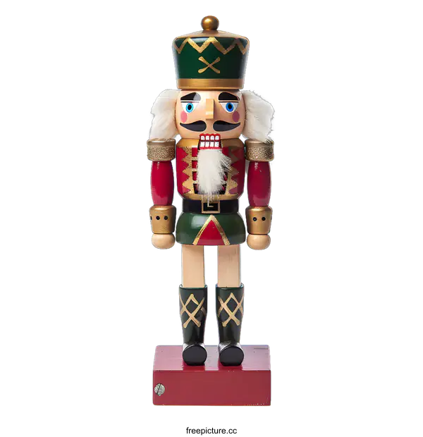 [Transparent Background PNG]Traditional Christmas Nutcracker Toy Ornament