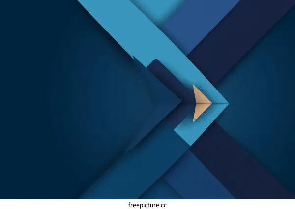 Abstract Geometric Design in Dark Blue Tones