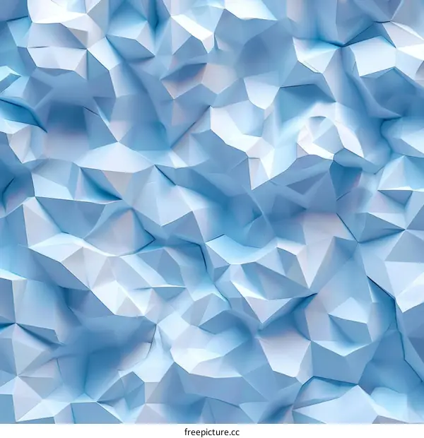 Abstract Geometric Polygonal Background in Blue and White