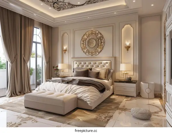 Elegant European Style Bedroom Interior Design