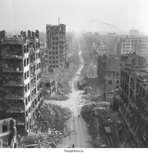 Post-war Berlin, Germany, circa 1945