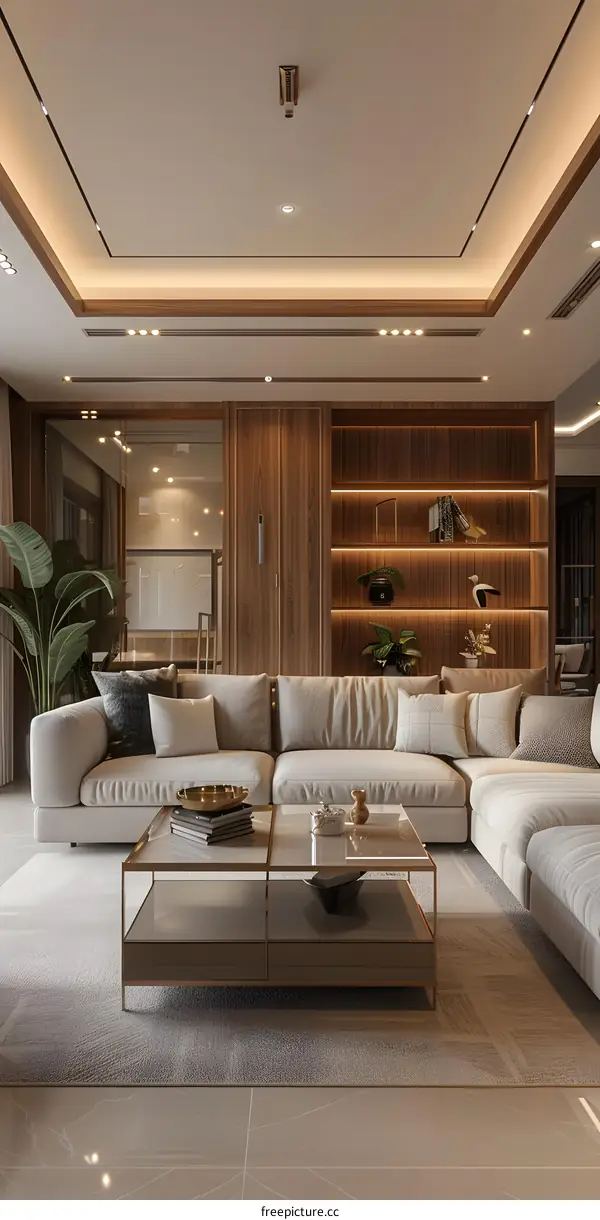 Modern minimalist living room