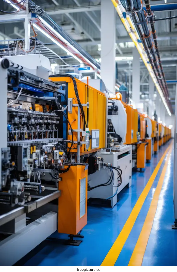 Automated Manufacturing Line in State-of-the-Art Factory