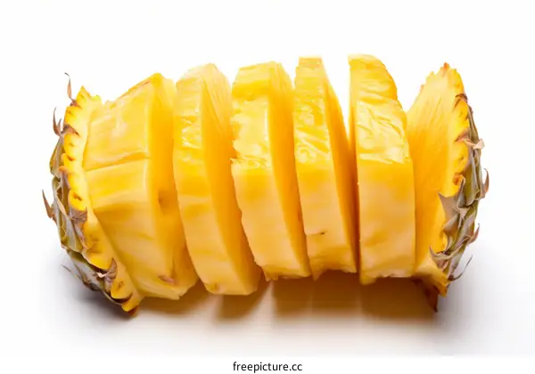 Fresh Sliced Pineapple Rings
