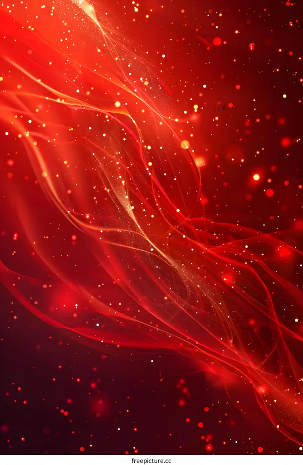 Red flowing energy