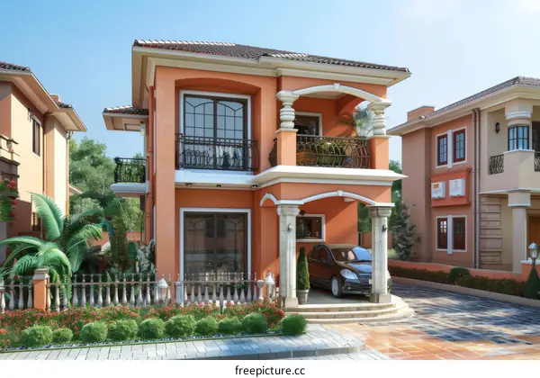 Spanish Style Villa with Lush Garden and Courtyard