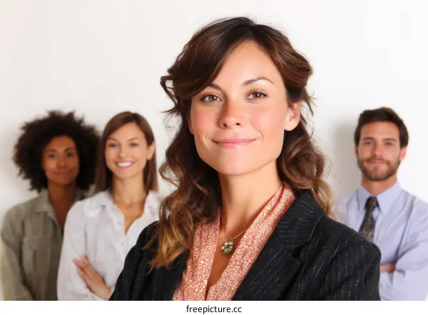 Business Team Portrait in Professional Attire