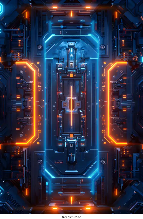 Futuristic Cyberpunk Cityscape