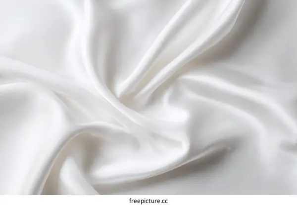 Elegant White Silk Fabric Texture
