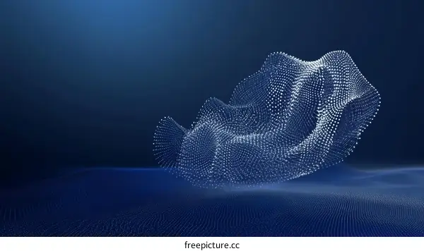 Abstract Digital Wave Design Illustration