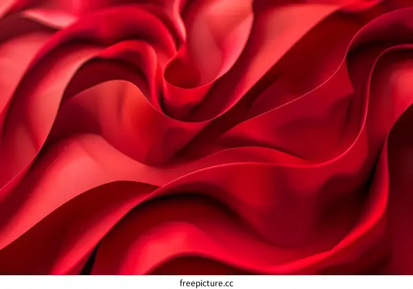 Red flowing curves