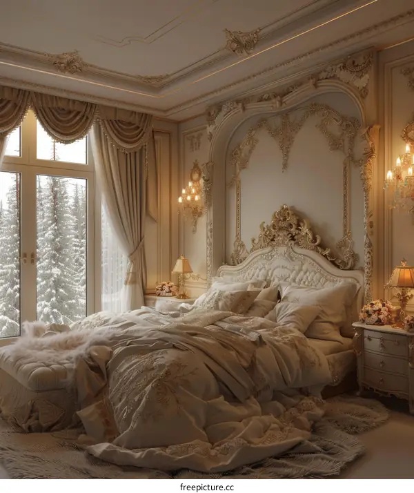 European luxury bedroom