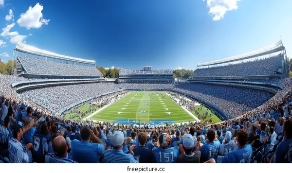 Full Stadium Crowd American Football Game