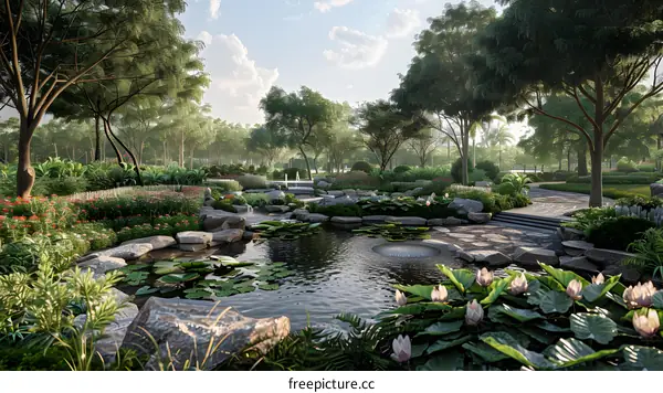 Landscape design效果图