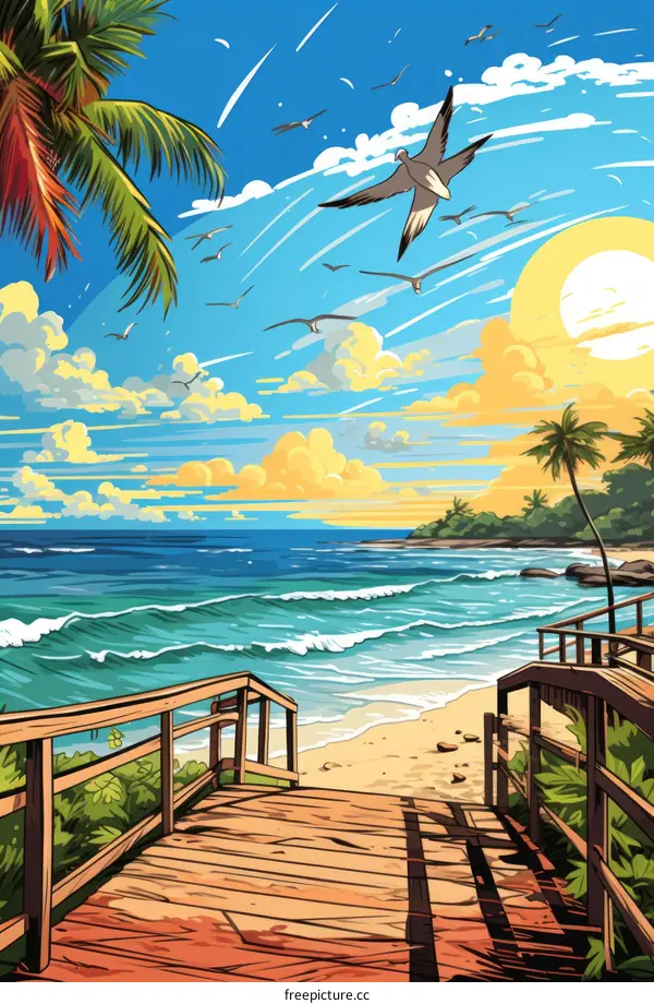 Paradise Found: Beach Boardwalk