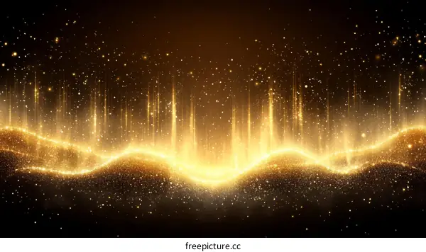 Golden Sparkling Abstract Background Design