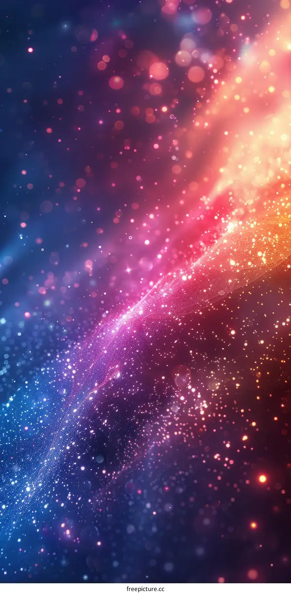 Glowing Particle Abstract Background