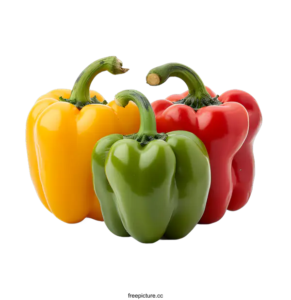 [Transparent Background PNG]Three bell peppers