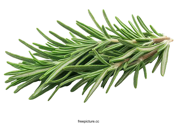 [Transparent Background PNG]Fresh Rosemary Sprig Close Up
