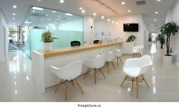 Modern Medical Clinic Waiting Area