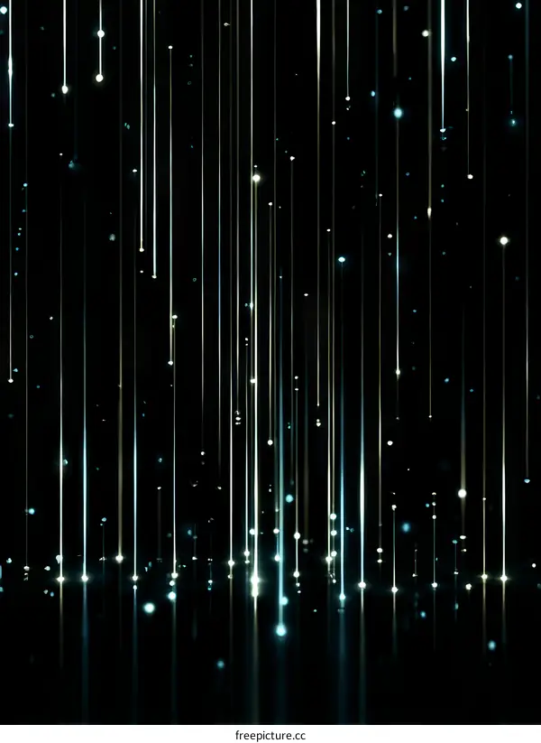 Abstract Light Trails Falling