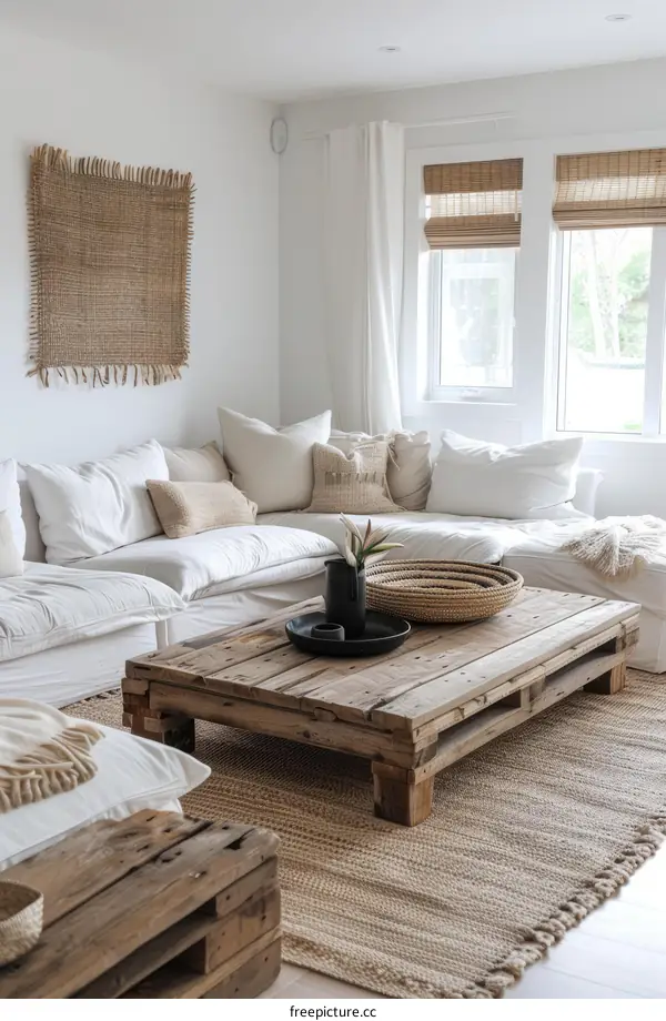 Bright & Airy Modern Coastal Living Room