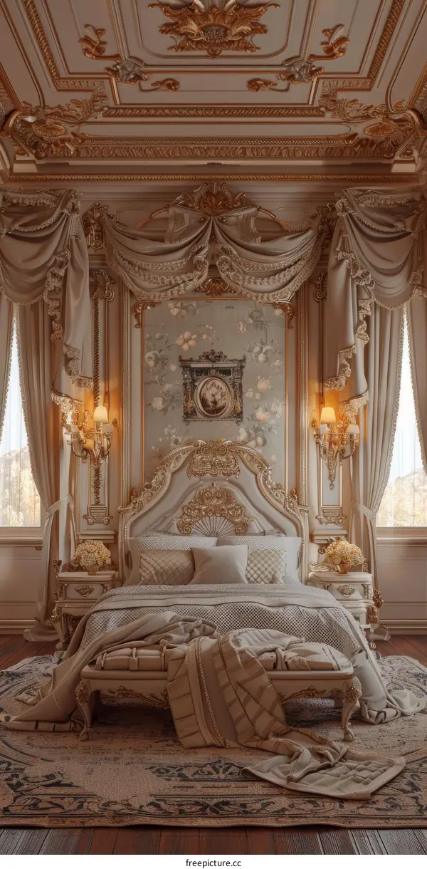 Luxury Antique Bedroom Interior Design