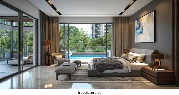 Modern bedroom interior design