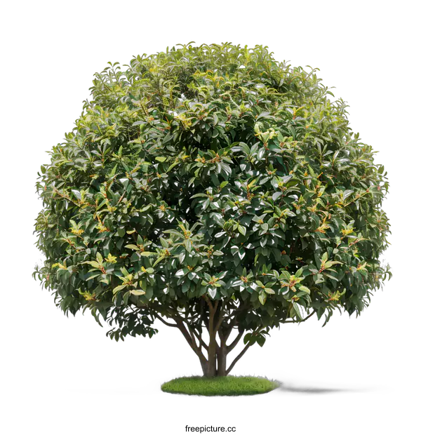 [Transparent Background PNG]Green Bush with White Background