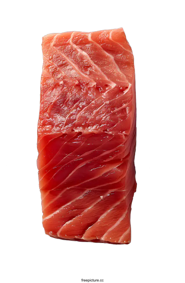 [Transparent Background PNG]Fresh Salmon Fillet on White Background