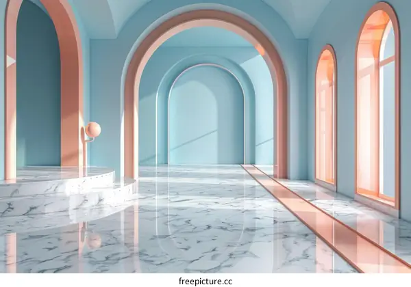 Pastel Archway Interior Design
