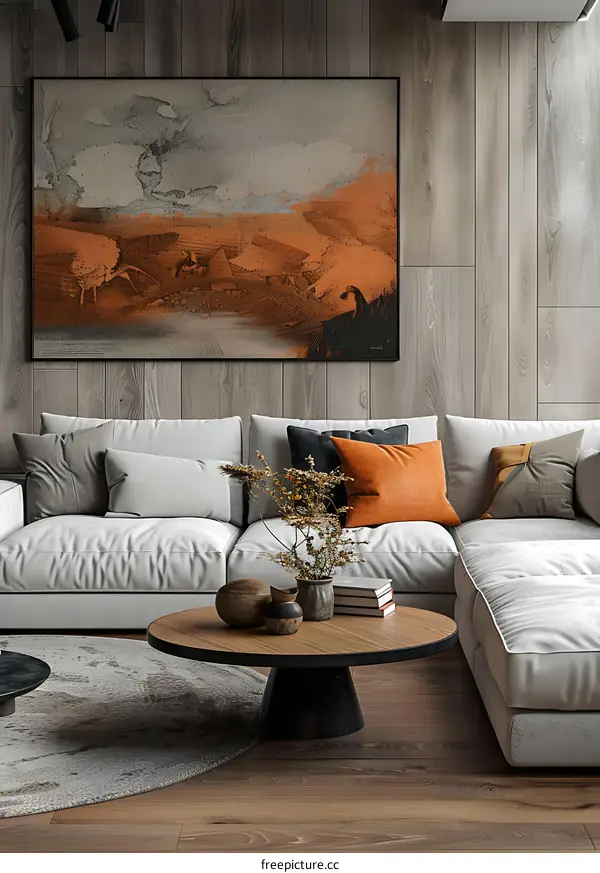 Modern minimalist living room