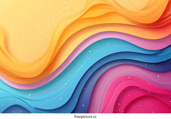 colorful abstract waves background