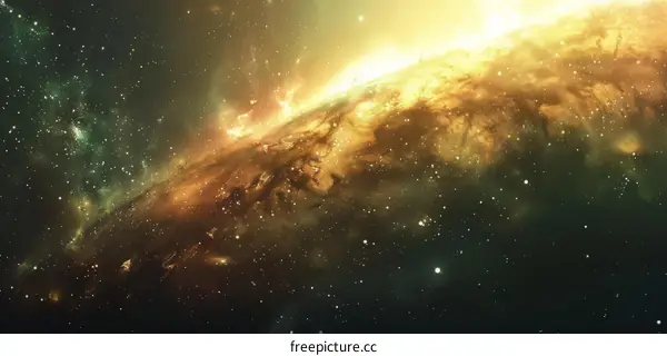 Celestial Wonder: Ethereal Nebula and Glimmering Stars