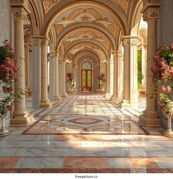 Elegant Palace Colonnade Interior Design