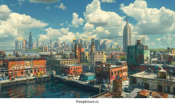 New York City in a post-apocalyptic world