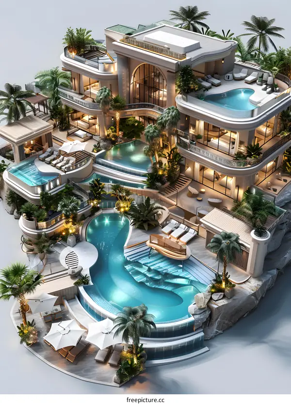 A luxurious villa in Dubai