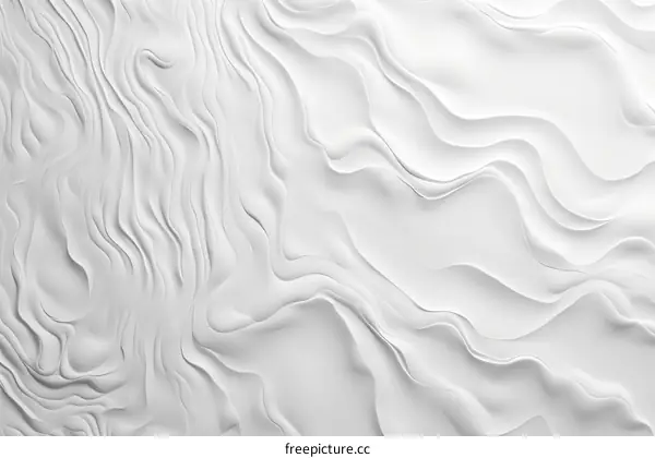 White wavy minimalist abstract background